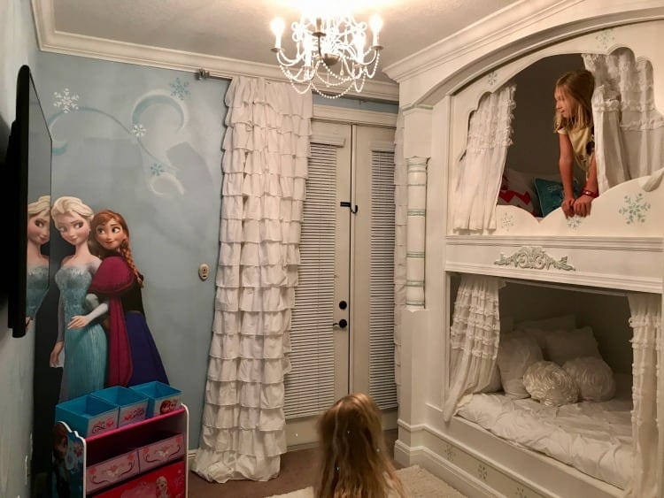 My three daughters loved the Frozen themed room. Consider this home when asking where to stay in Orlando