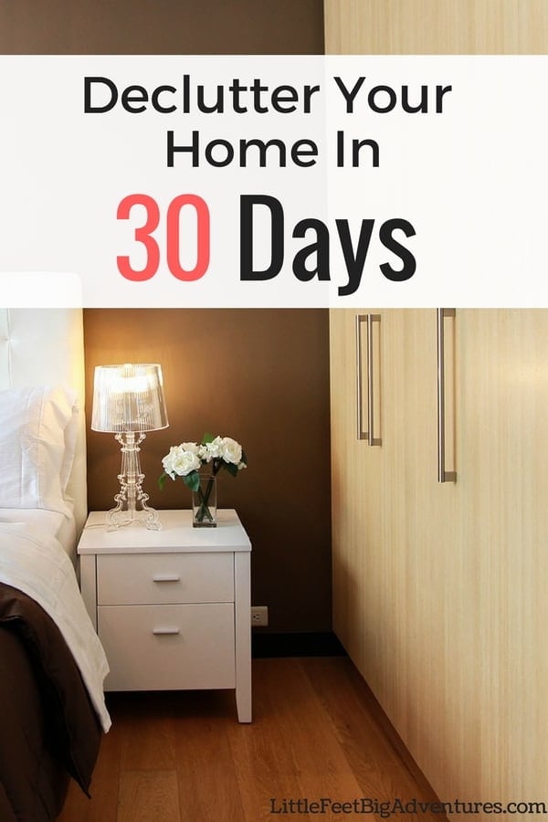 Are you wanting to declutter your home. Find out how you can declutter your home in 30 days. #declutter #organized 