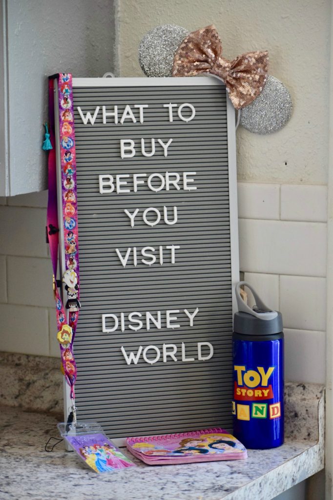 Planning a trip to Walt Disney World? Use these tips and tricks to know what you should buy before you visit. Our secret to Disney is in the planning and using our packing list to buy some items ahead of time. These hacks will also help your family stay on budget. #disneyworld #waltdisneyworld #disneytips #disneysecrets #disneyhacks