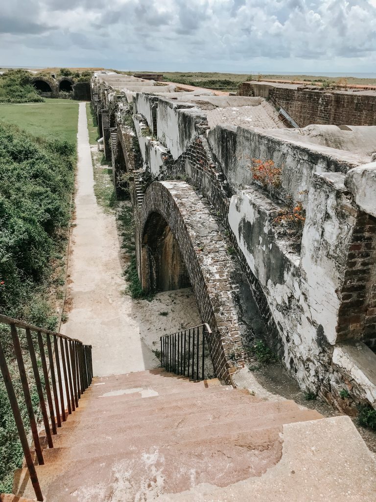 Views from the stop of the fort Pickens state park fort